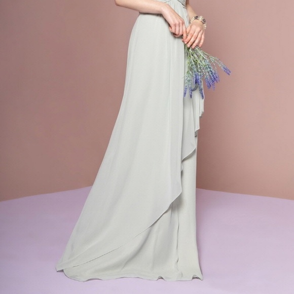 PROM PARTY EVENING FORMAL GOWN DRESS GLS2666 SAGE - Picture 2 of 6